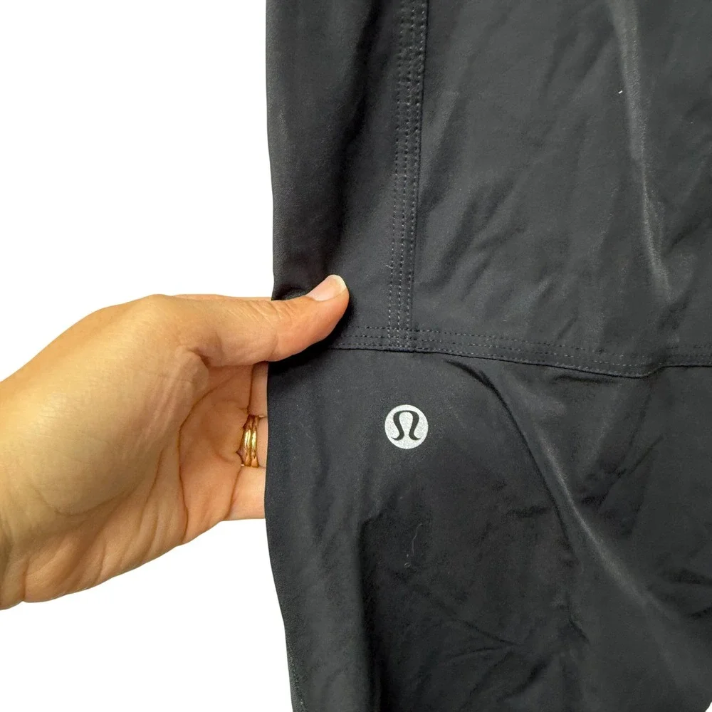Lululemon Dance Studio Pant Black Straight Leg Adjustable Hem Size 4